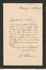 Nachlass Franz Steindachner, Brief von Richard Kossmann an Franz Steindachner (29.03.1877), Inv.Nr. 277.02, Seite 1